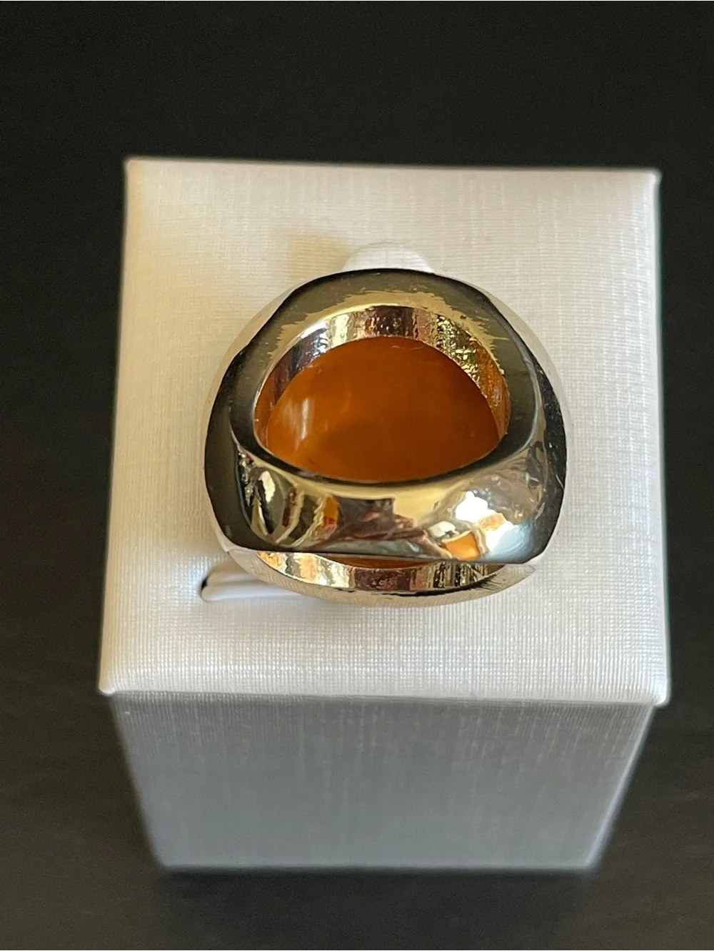 Tiger stripe Dome Statement Ring.